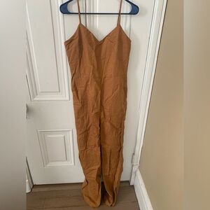 GAP Brown V-Neck Jumpsuit - tall